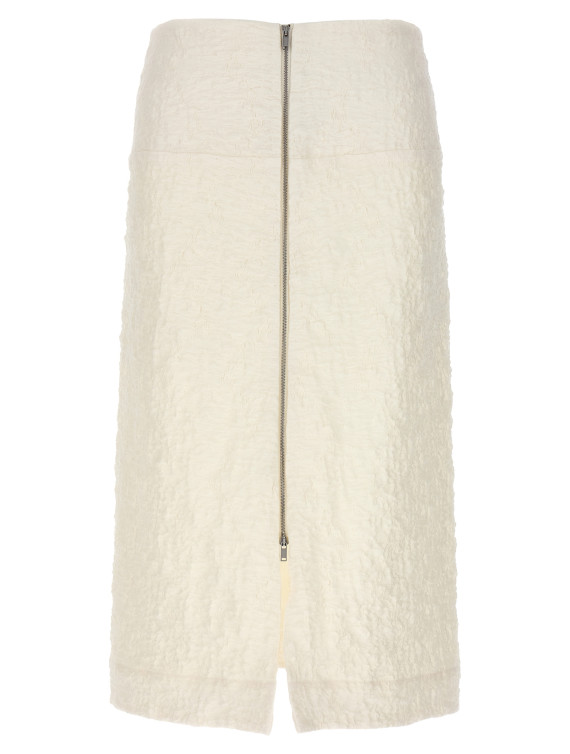 Embossed cotton skirt #1