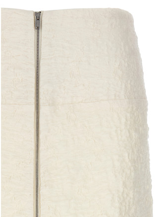 Embossed cotton skirt #