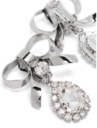 Metal bow earrings #