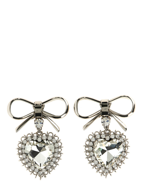 Metal bow earrings #1