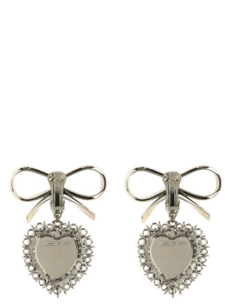 Metal bow earrings #