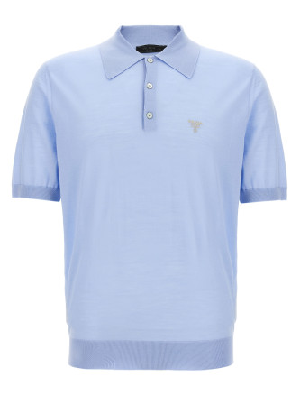 Wool polo shirt
