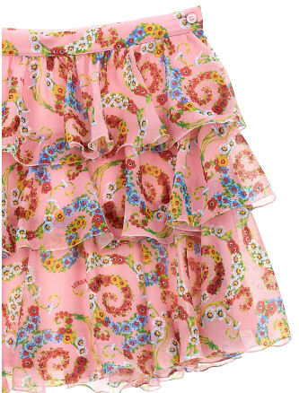 'Geo Poly Barocco Flower' skirt #