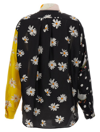 Patchwork print shirt #