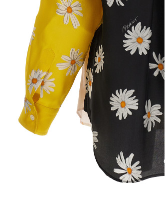 Patchwork print shirt #