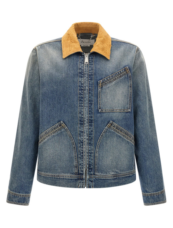Suede denim jacket #1