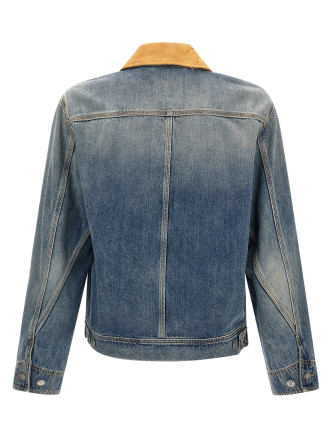 Suede denim jacket #