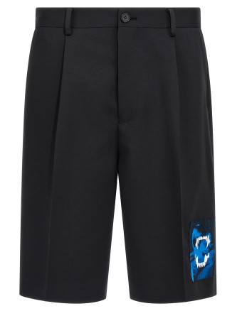 Patch Bermuda shorts