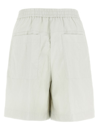 Leather-effect bermuda shorts #
