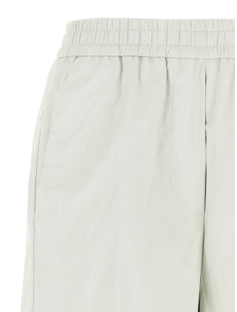 Leather-effect bermuda shorts #