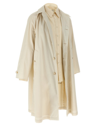 Layered trench coat #
