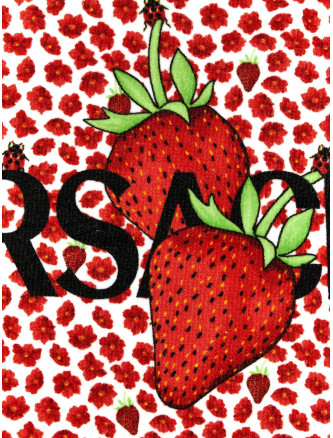 Beach towel 'Strawberry Garden' #