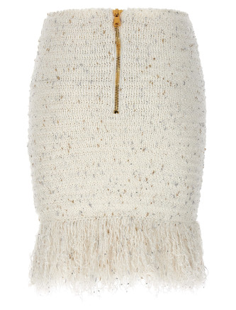 'Fringed Tweed' skirt #