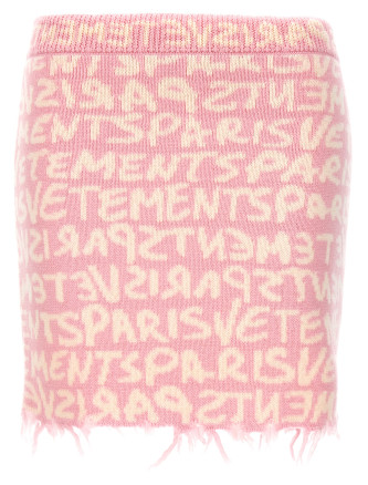 'Graffiti Monogram' skirt