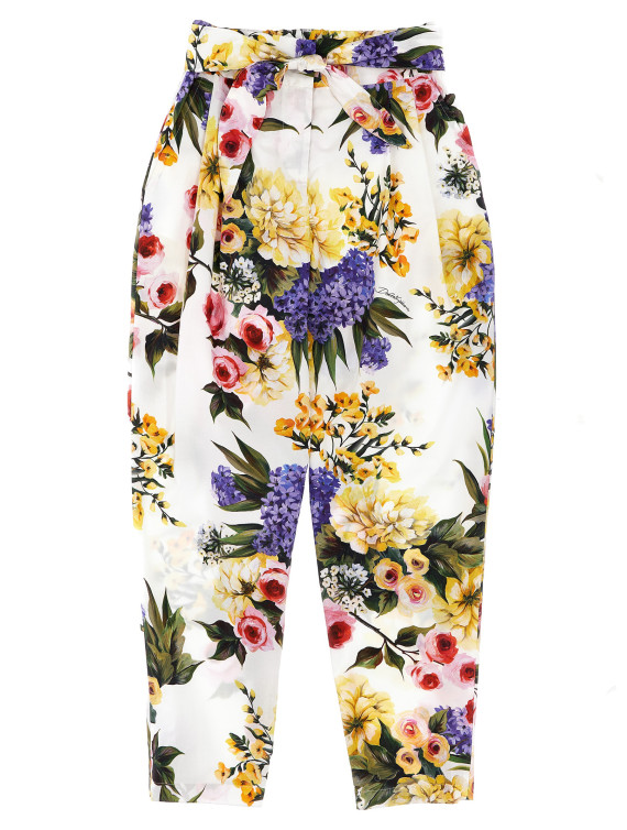 Floral print trousers #1