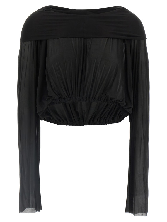 'Crooped Hooded Tunic' sweater #1