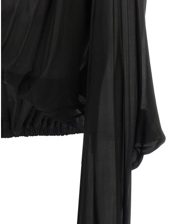 'Crooped Hooded Tunic' sweater #