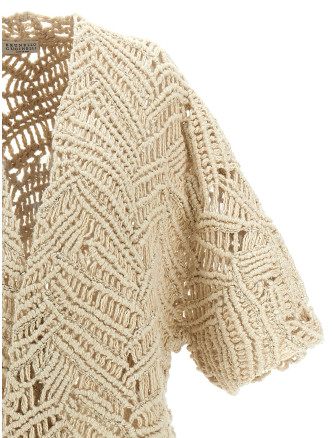 'OPERA Dazzling Macramé' cardigan #