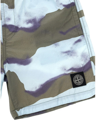 Logo patch swim shorts #