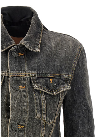 'Lace Up' denim jacket #