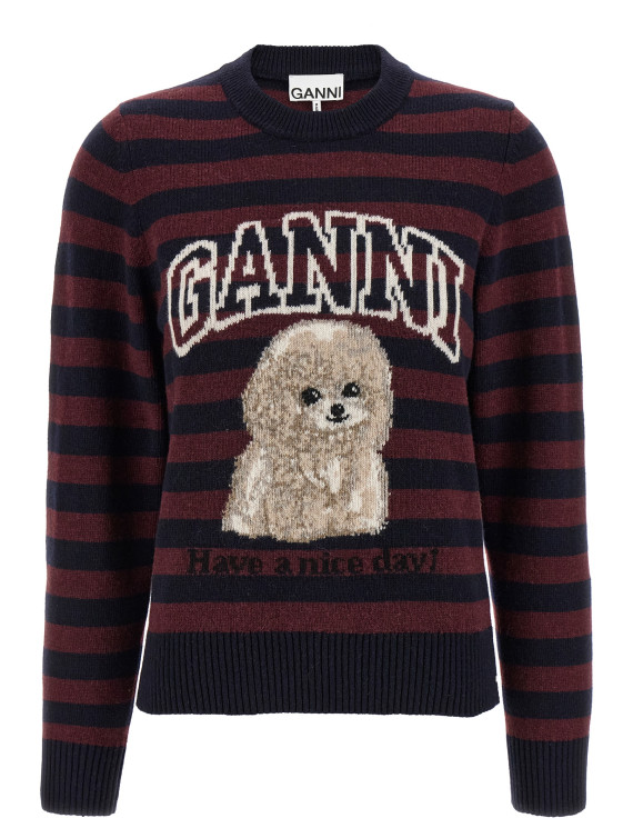 'Graphic Wool Mix Poodle Stripe' sweater #1