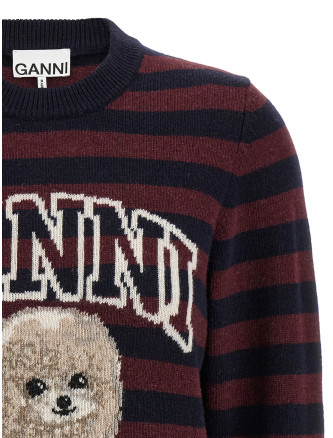 'Graphic Wool Mix Poodle Stripe' sweater #