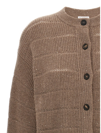 'Rustic Dazzling Net' cardigan #