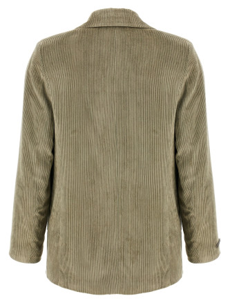 Ribbed velvet blazer #