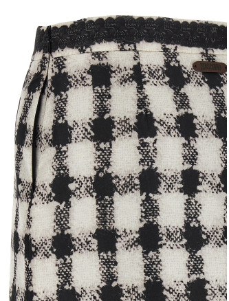 'Texture' print mini skirt #
