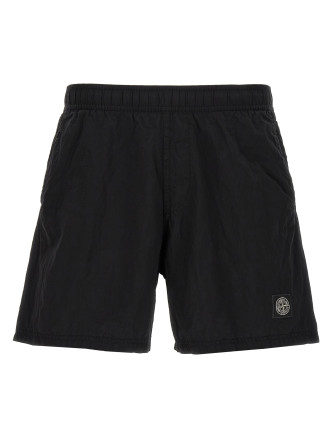 Logo patch swim shorts