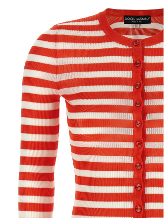 Striped viscose cardigan #