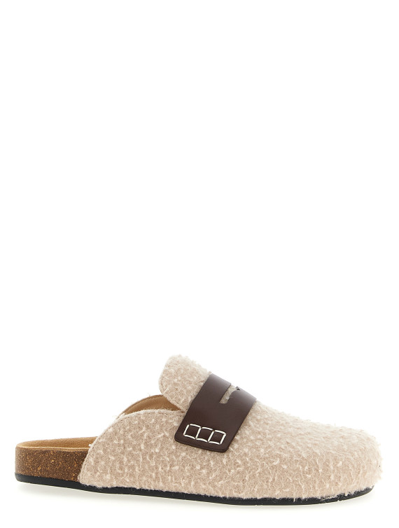 'Felt Loafer' mules #1