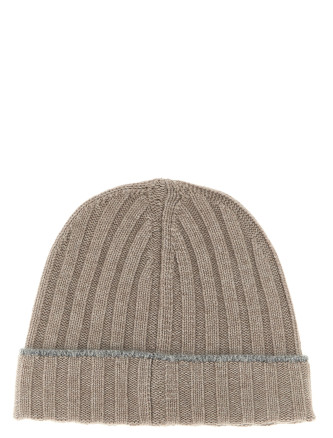 Cashmere turn-up beanie #