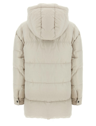 Knitted neck down jacket #