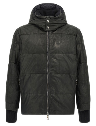 Removable hood down jacket