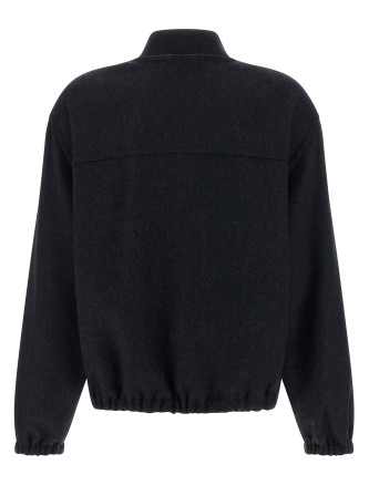 'Shiny Zipper Pull' bomber jacket #