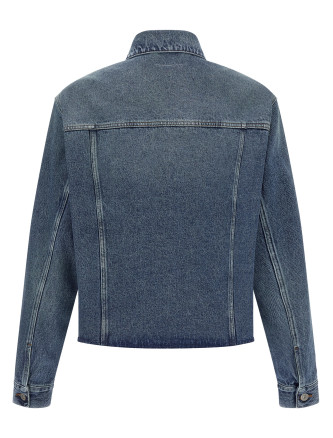 Raw cut denim jacket #