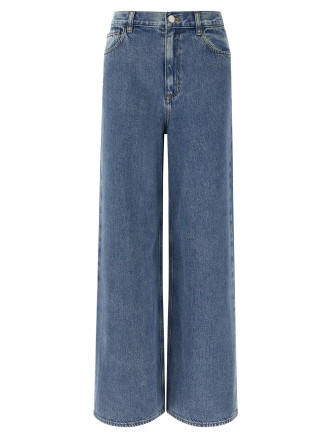 'High-Waisted Wide-Leg' jeans