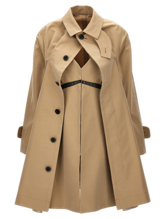 Dress insert trench coat