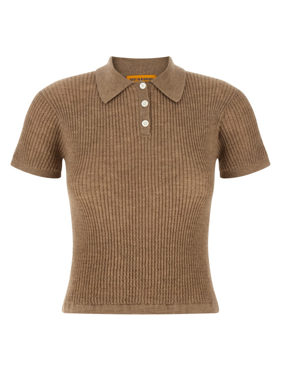 'Shrunken' polo shirt #1