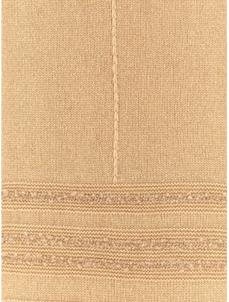 Bouclé fringed scarf #