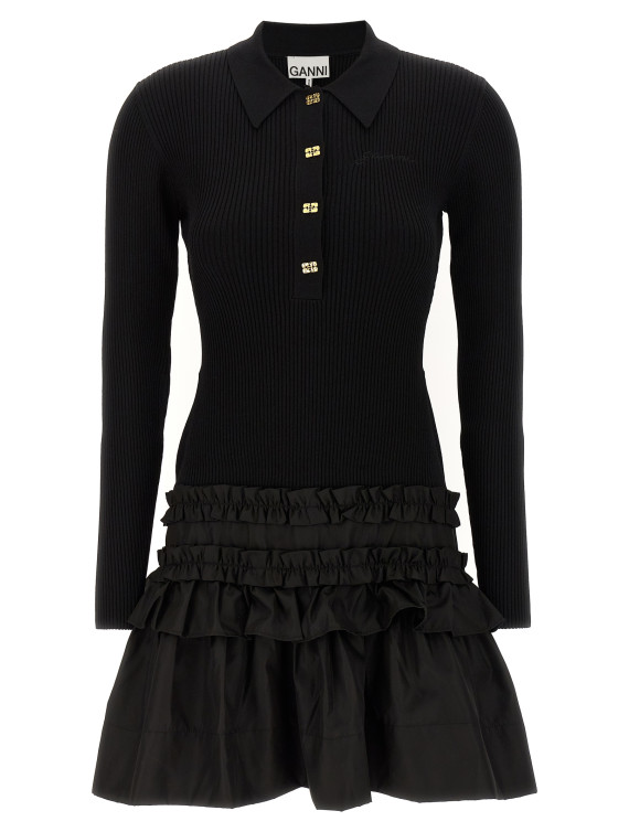 'Melange Rib Knit Mini' dress #1