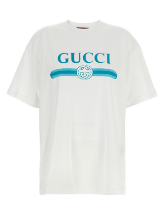 'Gucci Incrocio GG e Web' print T-shirt