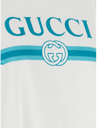 'Gucci Incrocio GG e Web' print T-shirt #