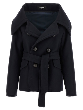 'Peacoat Robe' coat