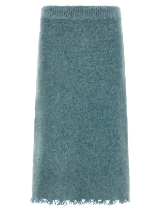 Wool knit skirt
