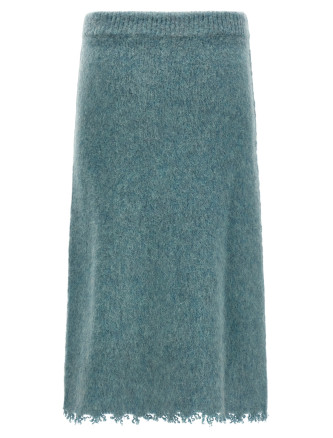 Wool knit skirt #