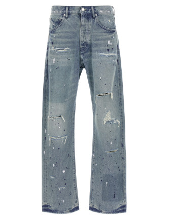 'Patch Repairs Foil' jeans