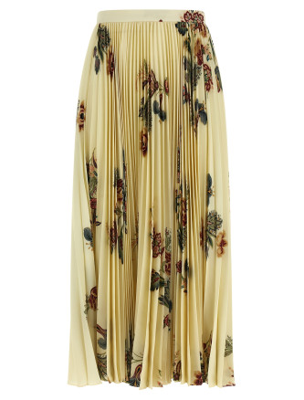 Pleated midi skirt #