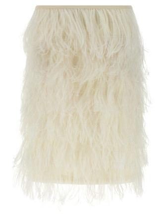 Ostrich feather skirt